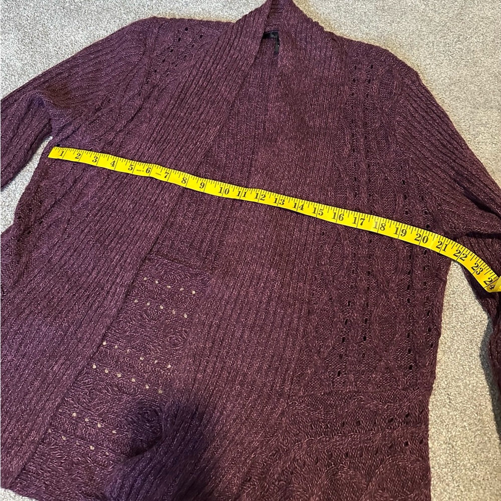 Women's Purple Cardigan Sweater size Large - Picture 4 of 7